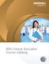 2015 Clinical Education Course Catalog