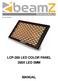 Ref. Nr. 150.662 LCP-288 LED COLOR PANEL 288X LED 5MM MANUAL