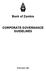 Bank of Zambia CORPORATE GOVERNANCE GUIDELINES