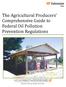 W250. The Agricultural Producers Comprehensive Guide to Federal Oil Pollution Prevention Regulations