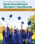 Lord Fairfax Community College Dual Enrollment Student Handbook 2015-16