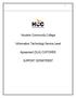 Houston Community College. Information Technology Service Level. Agreement (SLA) CUSTOMER SUPPORT DEPARTMENT
