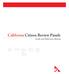 California Citizen Review Panels Guide and Reference Manual