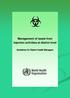 Management of waste from injection activities at district level. Guidelines for District Health Managers