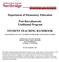 Department of Elementary Education. Post-Baccalaureate Traditional Program STUDENT TEACHING HANDBOOK