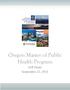 Oregon Master of Public Health Program