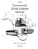 Commercial Driver License Manual
