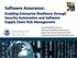Software Assurance: Enabling Enterprise Resilience through Security Automation and Software Supply Chain Risk Management