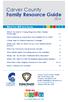 Carver County Family Resource Guide 2014