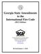 Georgia State Amendments to the International Fire Code (2012 Edition)
