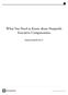 What You Need to Know about Nonprofit Executive Compensation Prepared by GuideStar USA, Inc.