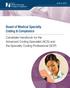 Board of Medical Specialty Coding & Compliance