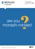 are you monash-minded