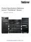 Product Specifications Reference Lenovo ThinkServer Servers