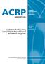 ACRP REPORT 105. Guidelines for Ensuring Longevity in Airport Sound Insulation Programs AIRPORT COOPERATIVE RESEARCH PROGRAM