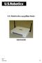 U.S. Robotics 802.11g 54Mbps Router USER GUIDE