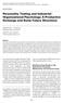 Personality Testing and Industrial Organizational Psychology: A Productive Exchange and Some Future Directions
