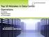 Top 10 Mistakes in Data Center Operations. Eric Gallant Regional Director Lee Technologies