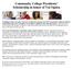 Community College Presidents Scholarship in honor of Val Ogden