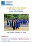 Academic Achievement Scholarship Application Spring 2015 Semester