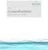 Sedao Ltd. ContentPublisher. White paper on the uses of Sedao ContentPublisher
