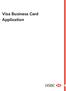 Visa Business Card Application