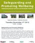 Safeguarding and Promoting Wellbeing