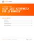ALERT LOGIC ACTIVEWATCH FOR LOG MANAGER