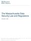 The Massachusetts Data Security Law and Regulations