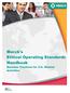Merck's Ethical Operating Standards Handbook. Business Practices for U.S. Related Activities