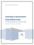 Investing in Government Guaranteed Loans