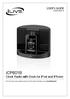 ICP601B Clock Radio with Dock for ipod and iphone