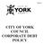 Annex A CITY OF YORK COUNCIL CORPORATE DEBT POLICY