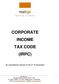 CORPORATE INCOME TAX CODE (IRPC)