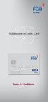 FGB Business Credit Card