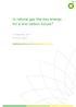 Is natural gas the key energy for a low carbon future? 16 September, 2015 BP Forum, Berlin