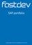 SAP portfolio. Fastdev AB, Box 191 88, 104 32 STOCKHOLM +46 8 522 56 70