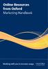 Online Resources from Oxford Marketing Handbook