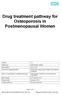 Drug treatment pathway for Osteoporosis in Postmenopausal Women