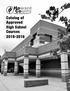 Howard County. Public School System. Catalog of Approved High School Courses 2015-2016