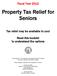 Property Tax Relief for Seniors