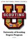 UTAH NATIONAL PARKS COUNCIL. University of Scouting Degree Program. 2014 Edition
