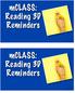 mclass: Reading 3D Reminders