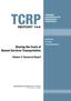 TCRP REPORT 144. Sharing the Costs of Human Services Transportation. Volume 2: Research Report TRANSIT COOPERATIVE RESEARCH PROGRAM