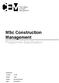 MSc Construction Management. Programme Specification