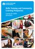 Skills Training and Community Learning Prospectus. Courses for adults 2014/2015