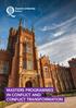 MASTERS PROGRAMMES IN CONFLICT AND CONFLICT TRANSFORMATION