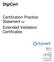 Certification Practice Statement for Extended Validation Certificates