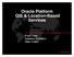 Oracle Platform GIS & Location-Based Services. Fred Louis Solution Architect Ohio Valley