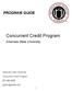 Concurrent Credit Program